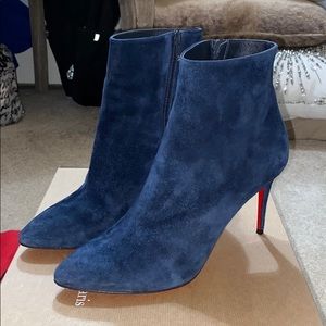 Louboutin Eloise 85mm Suede Bootie